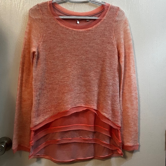 Anthropologie Knitted & Knotted Irina Alpaca Layered Sweater Size Small - Picture 1 of 6